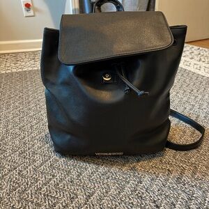 Victoria's Secret Sleek Black Backpack